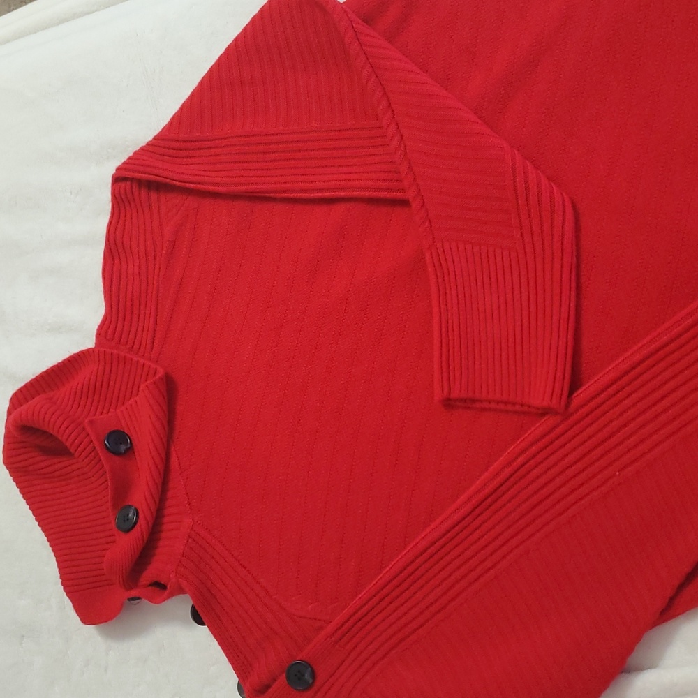 Liz Claiborne Vibrant Red Cowl Neck Sweater XL